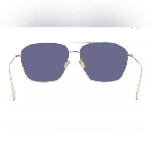 Dior J5GKU Sunglasses Gold/Blue Lenses 57mm - Picture 4 of 9